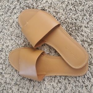 Madewell The Boardwalk Post Slide Sandals (Size 8)